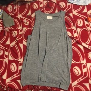 Blue slash gray on the bays tank top